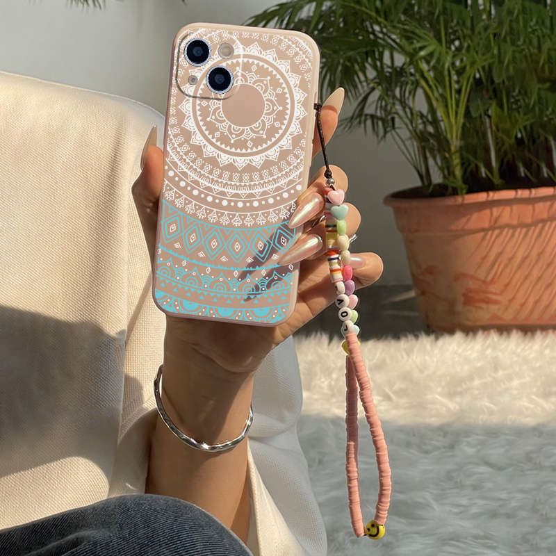 1Pc Mixed Color  For iPhone 7 Plus 8 Plus Flowers Pattern Phone Case