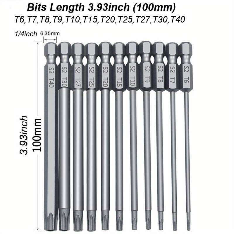 Screwdriver Bit Tool Set Model 50Mm 12Pcs