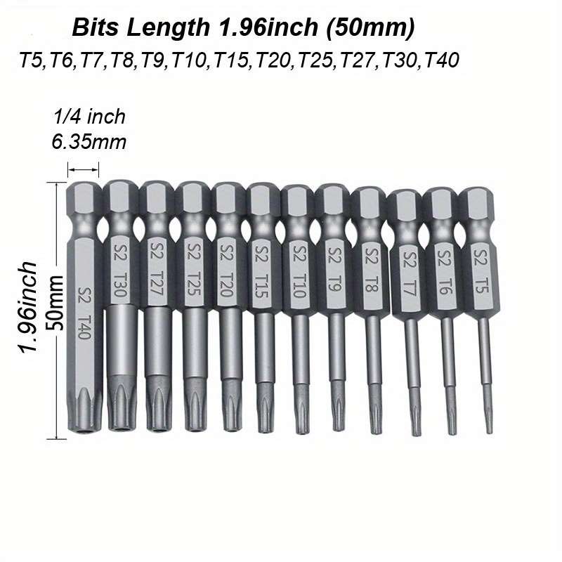 Screwdriver Bit Tool Set Model 50Mm 12Pcs