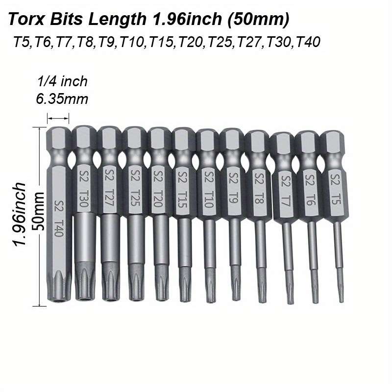 Screwdriver Bit Tool Set Model 50Mm 12Pcs