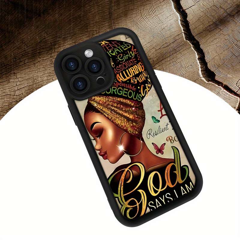 1Pc Black For iPhone 7 Plus 8 Plus African Girl Phone Case