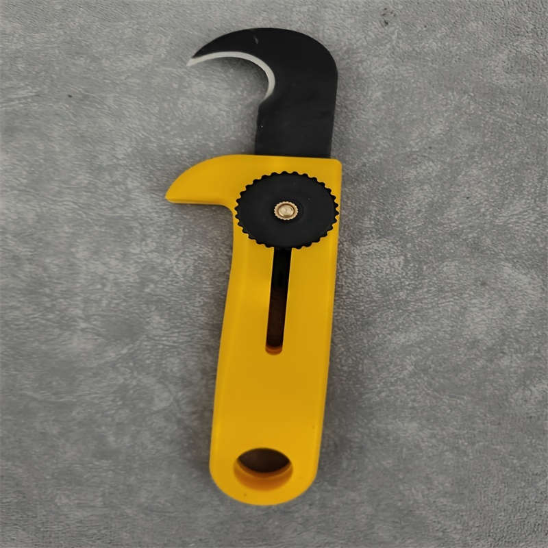 1pc Multifunctional Hook Knife with Secure Keychain Manual Parcel Opener Utility