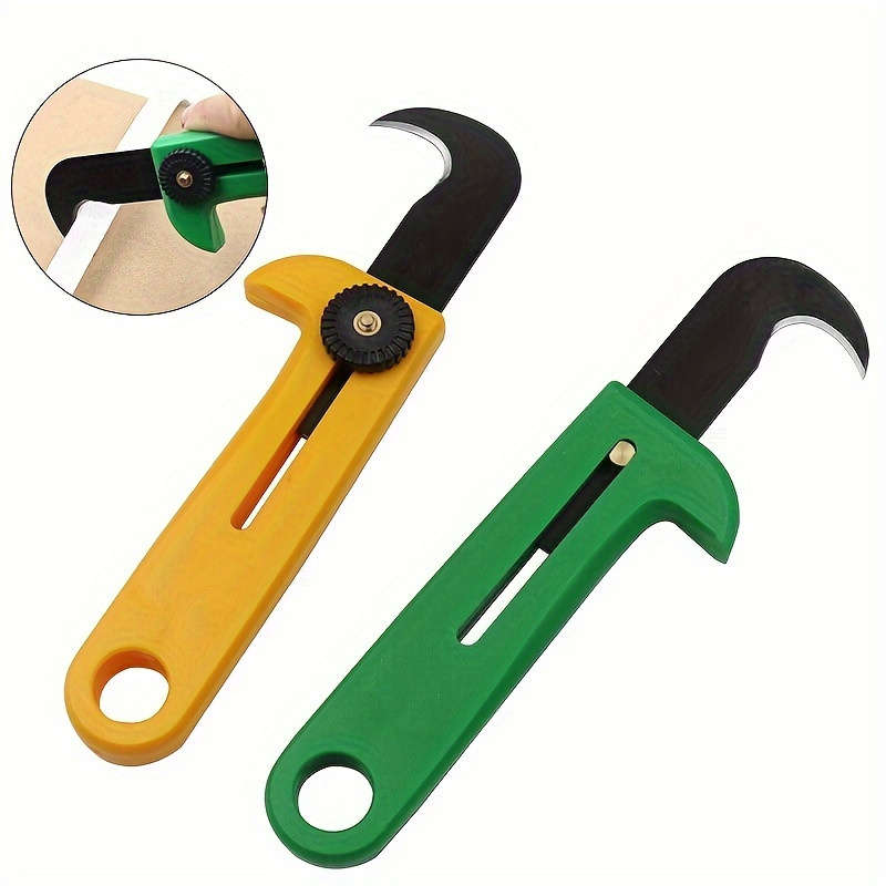 1pc Multifunctional Hook Knife with Secure Keychain Manual Parcel Opener Utility