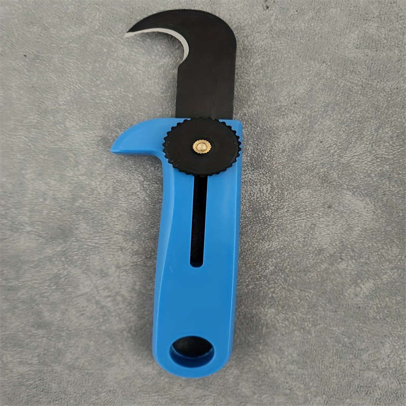 1pc Multifunctional Hook Knife with Secure Keychain Manual Parcel Opener Utility
