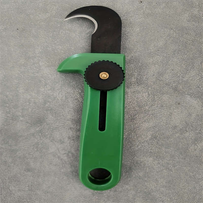 1pc Multifunctional Hook Knife with Secure Keychain Manual Parcel Opener Utility