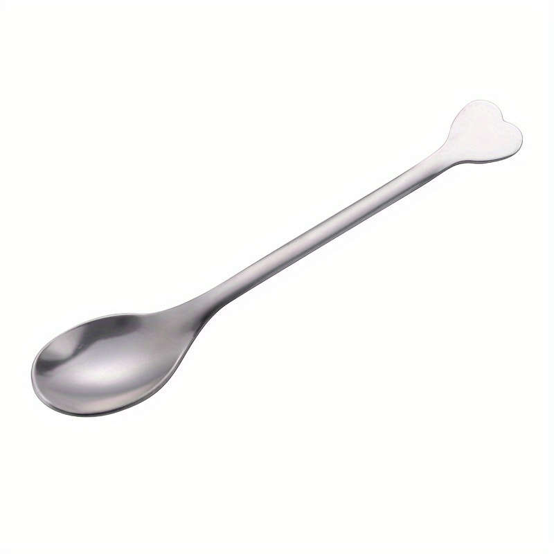 4pcs Spoons with Heart-Shaped Handles Perfect for Coffee Tea Soup and More