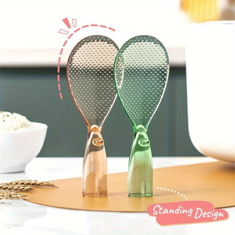 3pcs Non-Stick Rice Spoons PS Material Kitchen and Dining Utensils Serving Spoons for Rice C