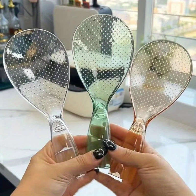 3pcs Non-Stick Rice Spoons PS Material Kitchen and Dining Utensils Serving Spoons for Rice C