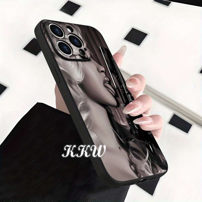 1Pc Black For iPhone SE 2022 Big Cool Sense Fine Phone Case