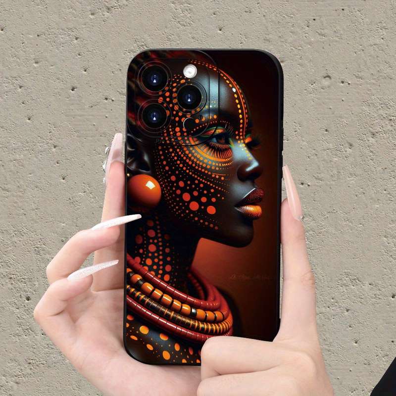 1Pc Mixed Color For iPhone 7 8 SE2 SE3 Beautiful African Girl Phone Case