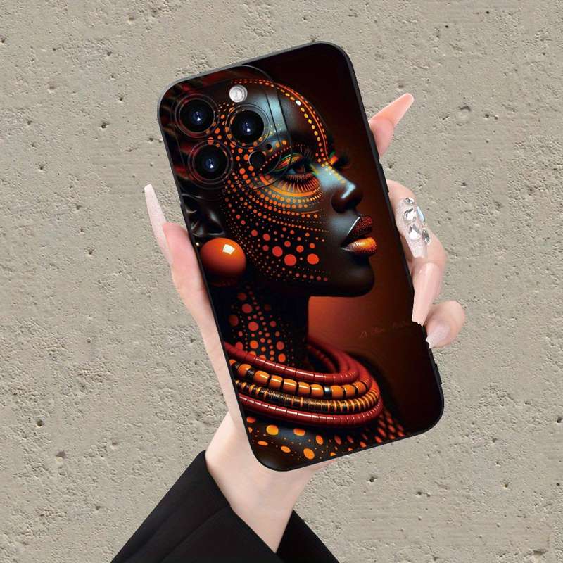 1Pc Mixed Color For iPhone 7 8 SE2 SE3 Beautiful African Girl Phone Case