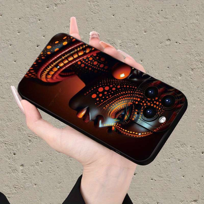 1Pc Mixed Color For iPhone 7 8 SE2 SE3 Beautiful African Girl Phone Case