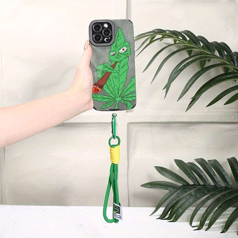 1Pc Mixed Color  For iPhone 11 Pro Leaves Smoke Pattern Phone Case