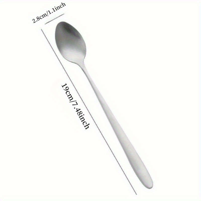 1pc 2.54 cmCoffee Queen  Engraved Stainless Steel Spoon with Crown Design Ideal Gift for Mom