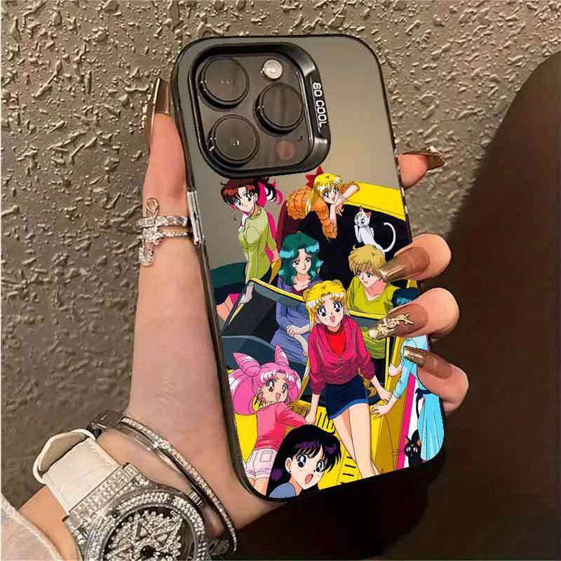 1Pc Mixed Color For iPhone 7 Plus 8 Plus Anime Patterns Phone Case