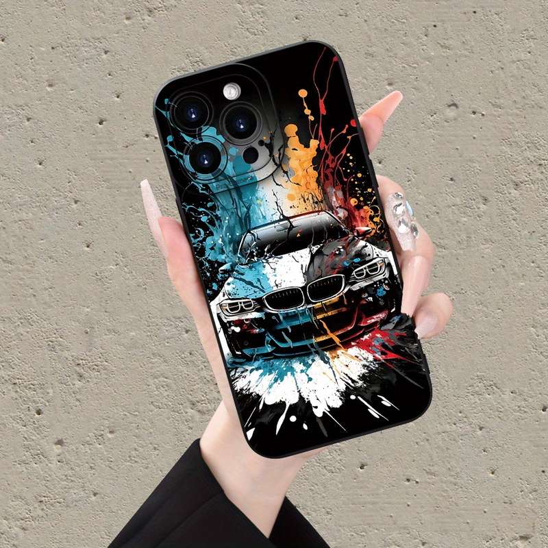 1Pc Mixed Color  For iPhone 7 Plus 8 Plus Cool Car Pattern Phone Case