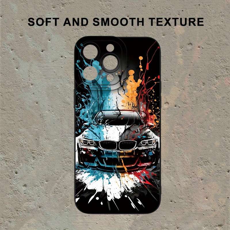 1Pc Mixed Color  For iPhone 7 Plus 8 Plus Cool Car Pattern Phone Case