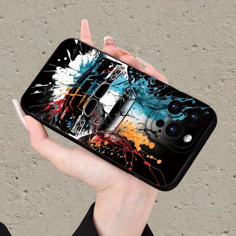 1Pc Mixed Color  For iPhone 7 Plus 8 Plus Cool Car Pattern Phone Case
