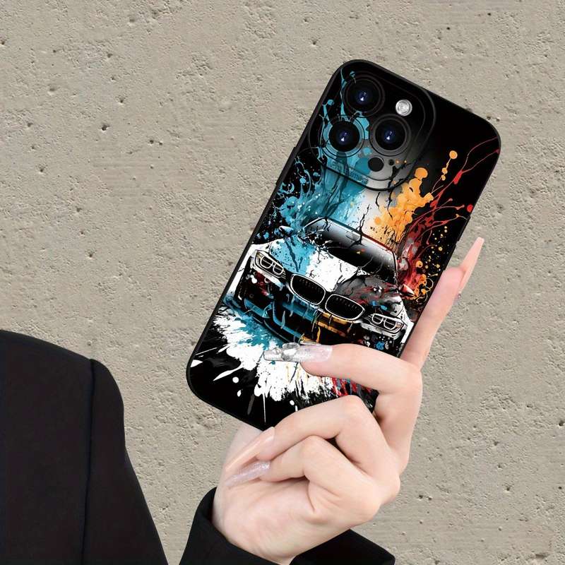 1Pc Mixed Color  For iPhone 7 Plus 8 Plus Cool Car Pattern Phone Case