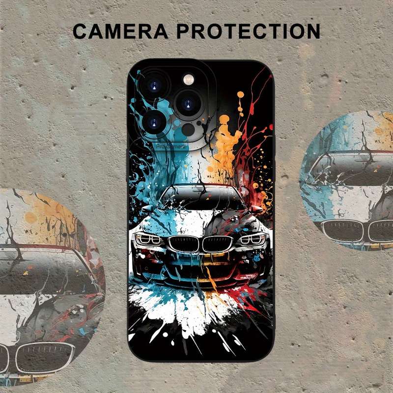 1Pc Mixed Color  For iPhone 7 Plus 8 Plus Cool Car Pattern Phone Case