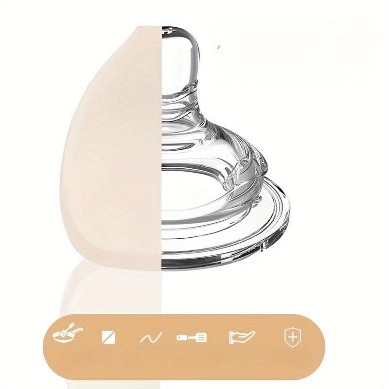 1pc Silicone Soup Spoon with Wooden Handle Large High-Temperature Resistant Ideal for Servi