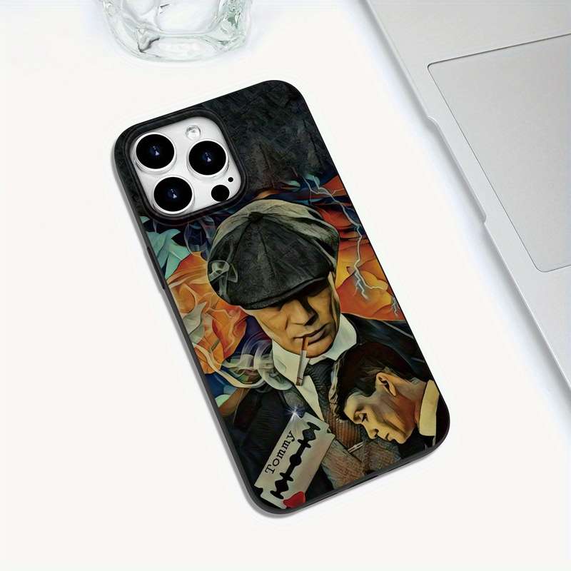 1Pc Black For iPhone XS Max Retro Gangster Men Phone Case
