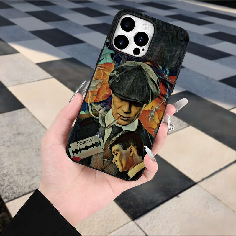 1Pc Black For iPhone XS Max Retro Gangster Men Phone Case