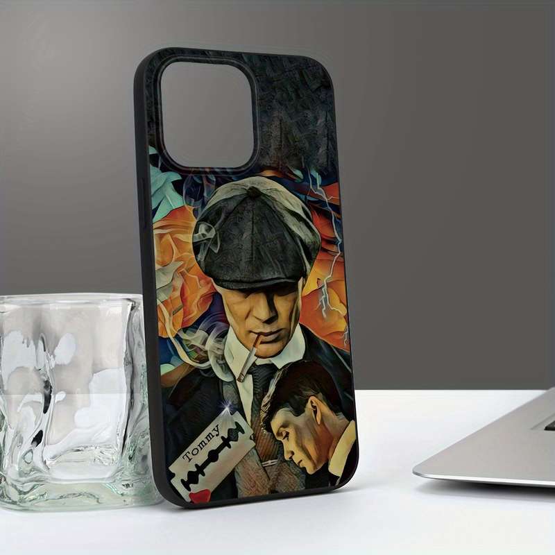 1Pc Black For iPhone XS Max Retro Gangster Men Phone Case