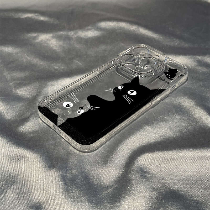 1Pc Black For iPhone 16 Plus Phone Case Phone Cover