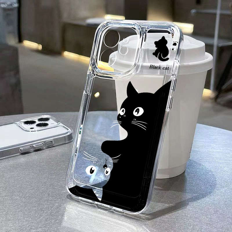 1Pc Black For iPhone 16 Plus Phone Case Phone Cover