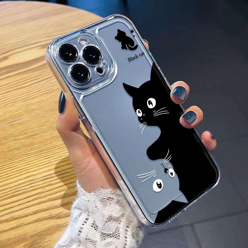 1Pc Black For iPhone 16 Plus Phone Case Phone Cover