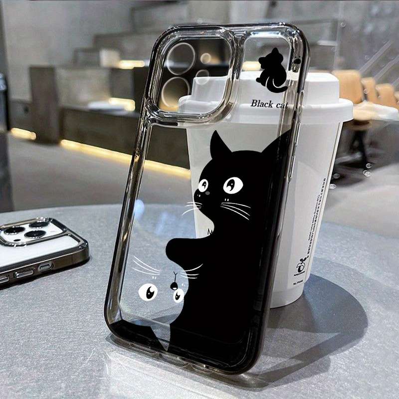 1Pc Black For iPhone 16 Plus Phone Case Phone Cover