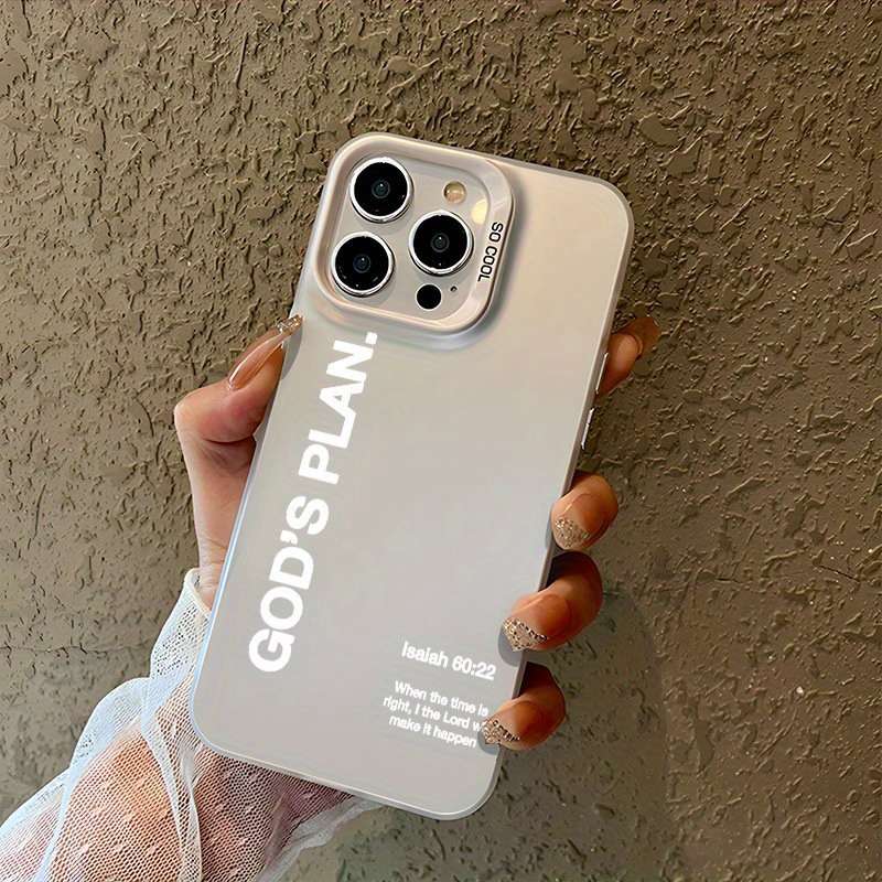 1Pc Black For iPhone 15 Pro Max Isaiah Christian Phone Case