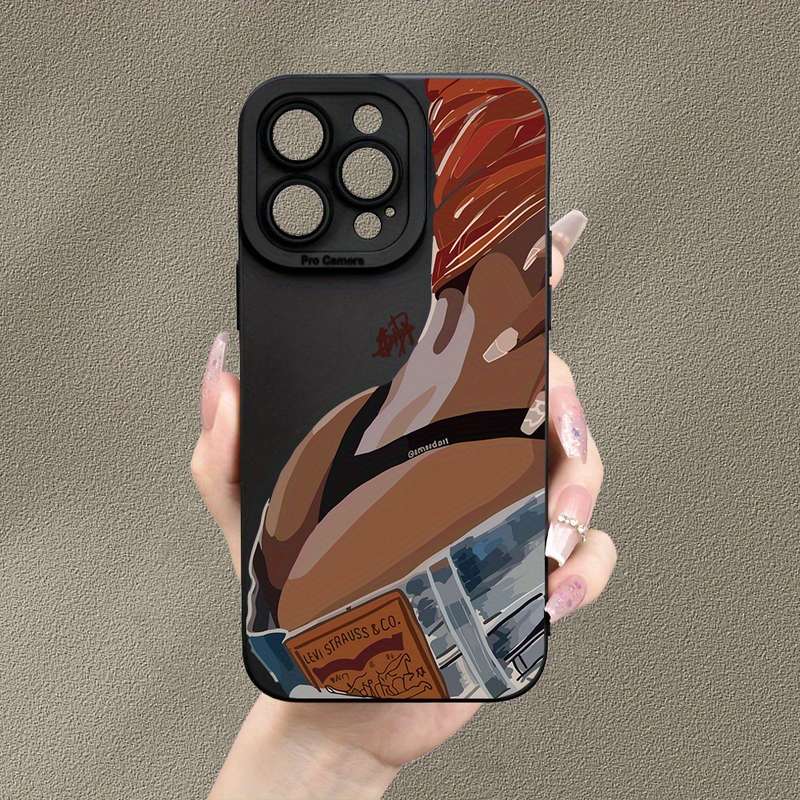 1Pc Black For iPhone XR Sexy Back Pattern Phone Case