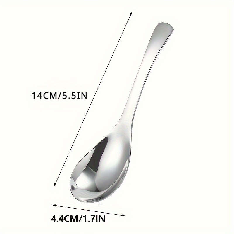 6pcs Heavy Duty Stainless Steel Spoon Set Classic Design Dishwasher Washable Easy To Clean
