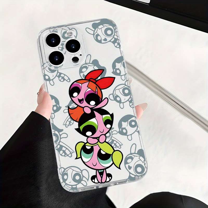 1Pc Transparent For iPhone XS Max Three Cute Little Girls Phone Case