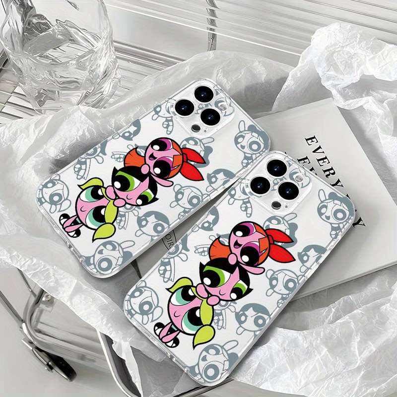 1Pc Transparent For iPhone XS Max Three Cute Little Girls Phone Case