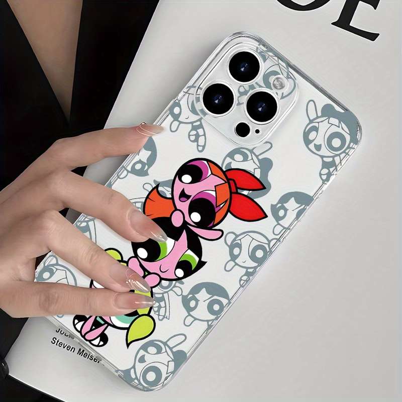 1Pc Transparent For iPhone XS Max Three Cute Little Girls Phone Case