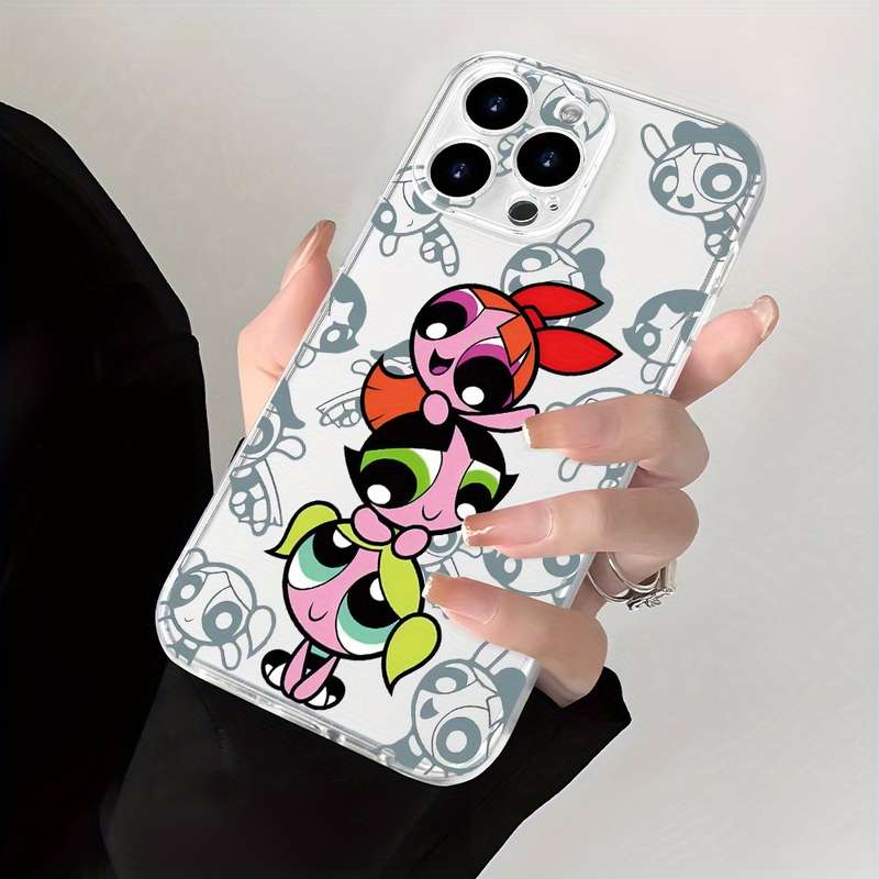 1Pc Transparent For iPhone XS Max Three Cute Little Girls Phone Case