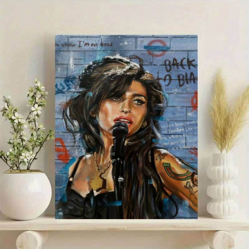 1pc  30x40cm Pop-Art Portrait Canvas Poster Unframed Wall Art Print for Home Dorm Decor Vibr