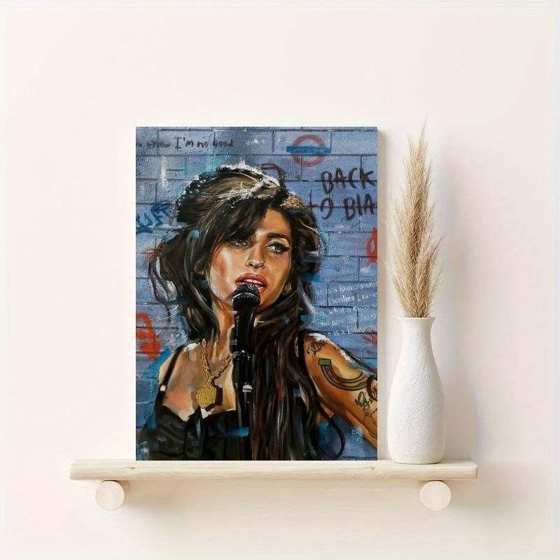 1pc  30x40cm Pop-Art Portrait Canvas Poster Unframed Wall Art Print for Home Dorm Decor Vibr