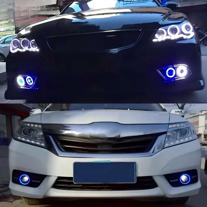 2pcs White Car  Angel Eyes Decorative Lights Personality Beautiful Decorative Lights