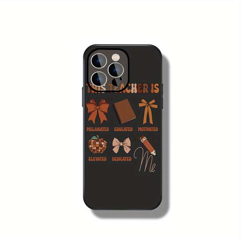 1Pc Ivory White For iPhone 13 Pro Max Celebrating Empowered Teachers Phone Case
