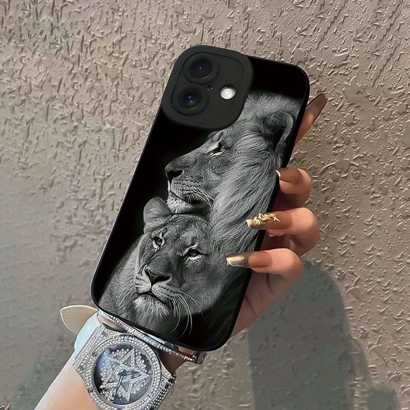 1Pc Black For iPhone 16 Pro Phone Case Phone Cover