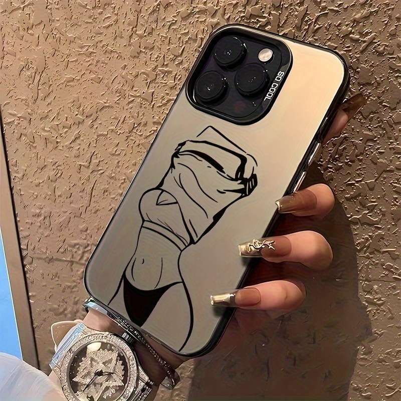 1Pc Black For iPhone 7 8 Se2 Se3 Phone Case Phone Cover