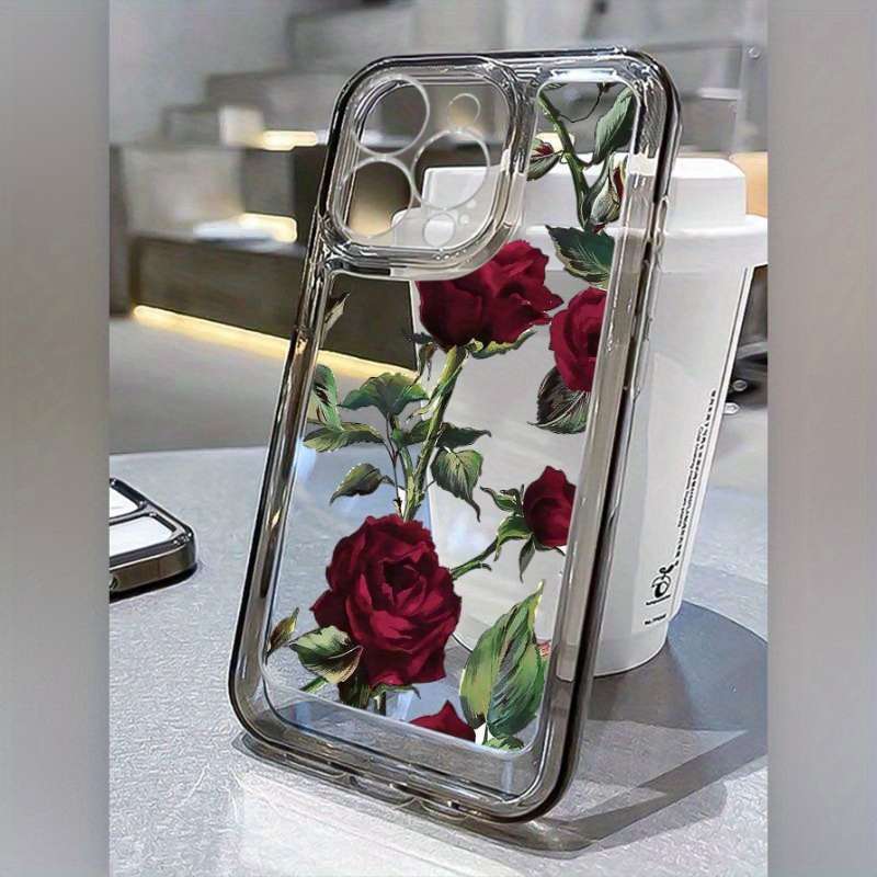 1Pc Transparent Black For iPhone 13 Phone Case Phone Cover