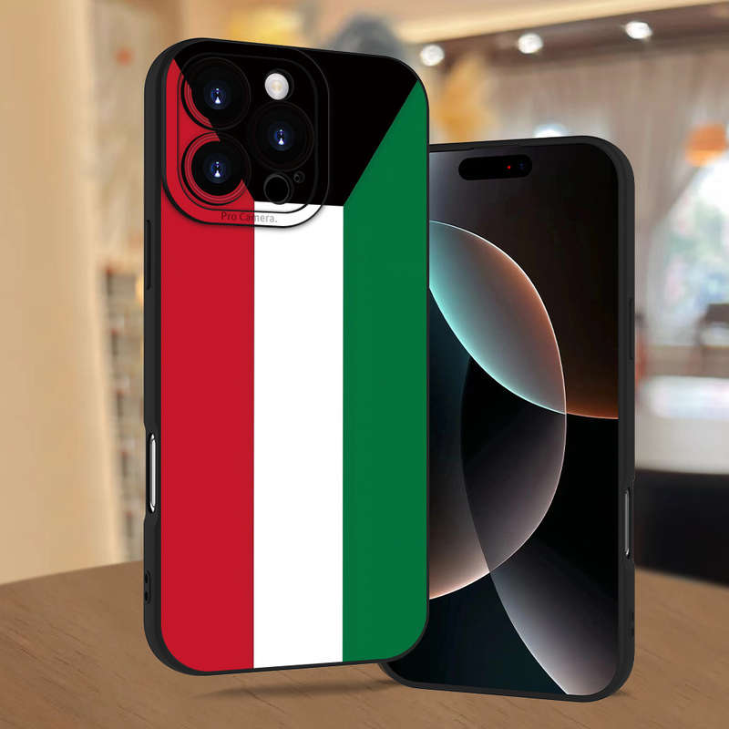 1Pc Black For iPhone XS Max Italian Flag Design Phone Case