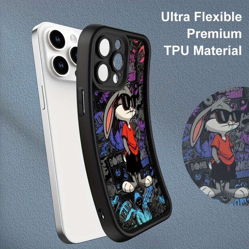 1Pc Black For iPhone 7 8 SE2 SE3 Cool Anime Football Sports Phone Case