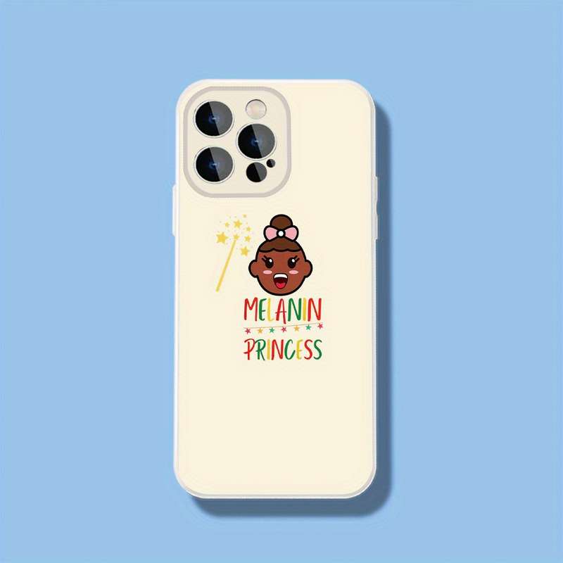 1Pc Black For iPhone 11 Melanin Princess Magic Phone Case