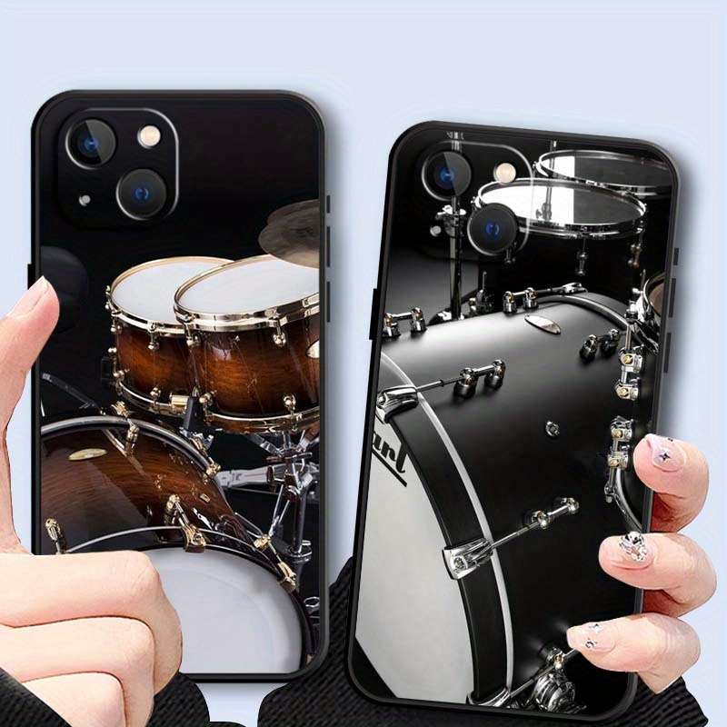 1Pc Mixed Color For iPhone 7 Plus 8 Plus Musical Instrument Drum Phone Case